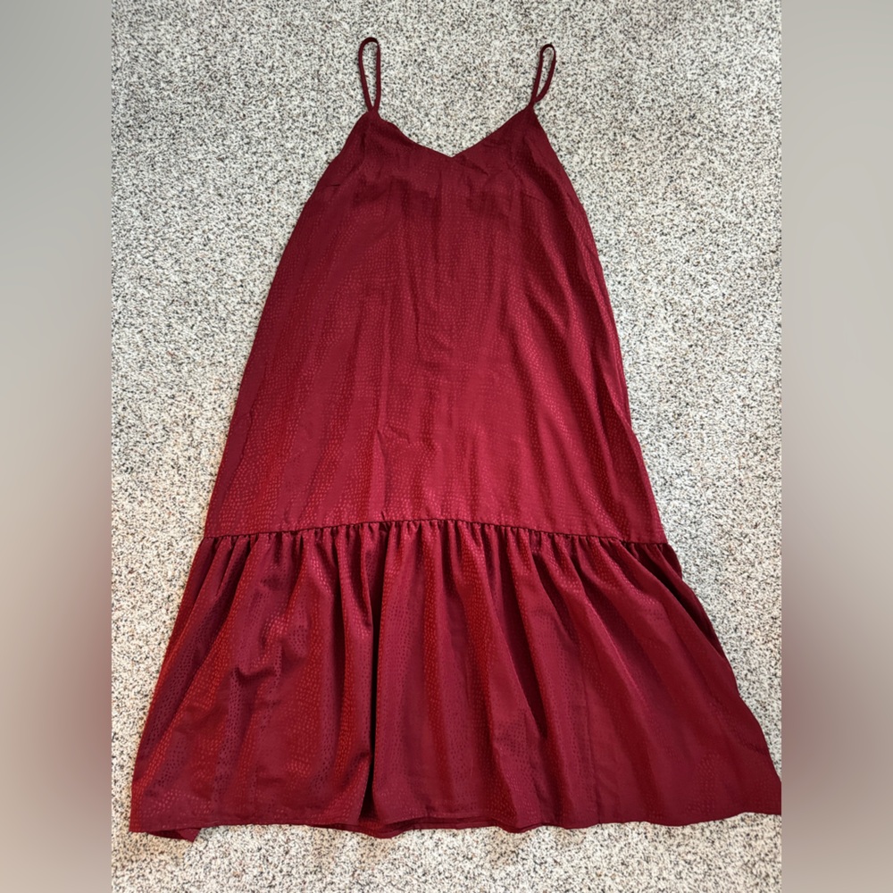 Maternity burgundy summer dress